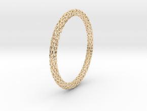 Hex Ring Bangle in 14k Gold Plated Brass