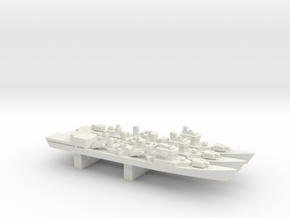 051 Destroyer Luda II/III pack, 3pc, 1/3000 in White Natural Versatile Plastic