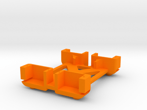 Quadra Bot - Body in Orange Processed Versatile Plastic