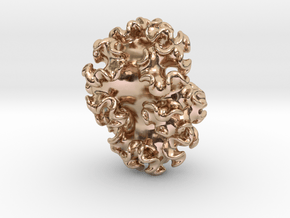 Nudibranch Pendant in 14k Rose Gold Plated Brass: Medium
