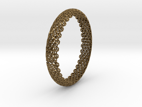 Hex Bangle 2 in Polished Bronze