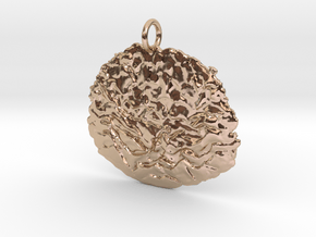 Smashing Pendant in 14k Rose Gold Plated Brass