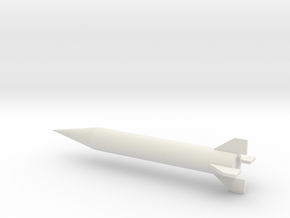 1/72 Scale Iraqi Al Samoud II Missile in White Natural Versatile Plastic
