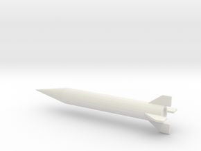1/144 Scale Iraqi Al Samoud II Missile in White Natural Versatile Plastic
