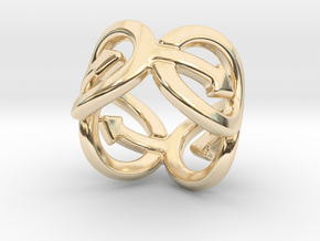 Coming Out Ring 15 – Italian Size 15 in 14K Yellow Gold