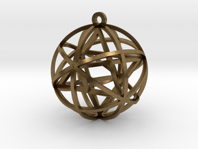 Planetary Mekaba Pendant 1" in Natural Bronze