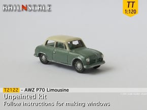 AWZ P70 Limousine (TT 1:120) in Smooth Fine Detail Plastic