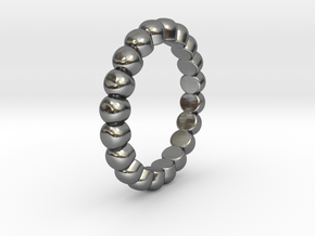 Stackable "Bubbles" Ring in Polished Silver: 5 / 49