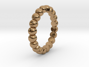 Stackable "Bubbles" Ring in Polished Brass: 5 / 49