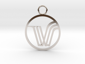 VitaMist pendant in Rhodium Plated Brass