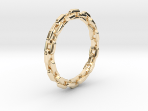 Stackable "Linkage" Band in 14k Gold Plated Brass: 5 / 49