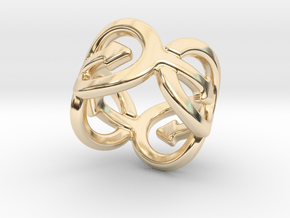 Coming Out Ring 16 – Italian Size 16 in 14K Yellow Gold