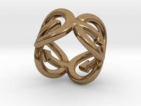 Coming Out Ring 17 – Italian Size 17 in Natural Brass