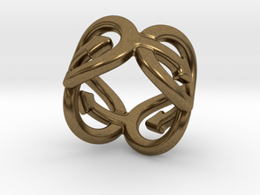 Coming Out Ring 17 – Italian Size 17 in Natural Bronze