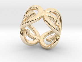 Coming Out Ring 17 – Italian Size 17 in 14K Yellow Gold