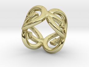 Coming Out Ring 17 – Italian Size 17 in 18k Gold Plated Brass