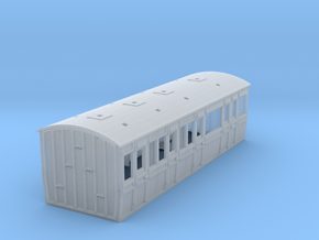 LCDR / SECR Semi-Saloon Disabled - 4mm in Smooth Fine Detail Plastic
