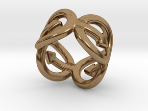 Coming Out Ring 18 – Italian Size 18 in Natural Brass
