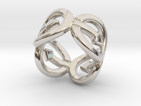Coming Out Ring 18 – Italian Size 18 in Rhodium Plated Brass