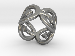 Coming Out Ring 19 – Italian Size 19 in Natural Silver