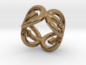 Coming Out Ring 19 – Italian Size 19 in Natural Brass