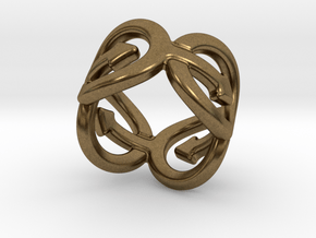 Coming Out Ring 19 – Italian Size 19 in Natural Bronze