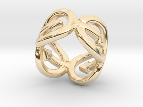 Coming Out Ring 19 – Italian Size 19 in 14K Yellow Gold