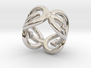 Coming Out Ring 19 – Italian Size 19 in Rhodium Plated Brass
