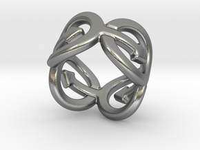 Coming Out Ring 20 – Italian Size 20 in Natural Silver