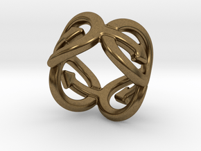 Coming Out Ring 20 – Italian Size 20 in Natural Bronze