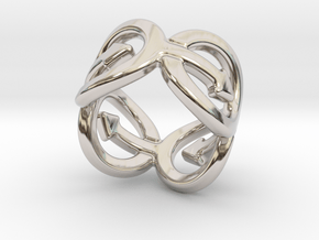 Coming Out Ring 20 – Italian Size 20 in Rhodium Plated Brass
