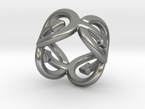 Coming Out Ring 21 – Italian Size 21 in Natural Silver