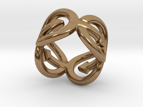 Coming Out Ring 21 – Italian Size 21 in Natural Brass