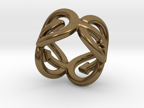 Coming Out Ring 21 – Italian Size 21 in Natural Bronze