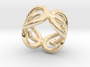 Coming Out Ring 21 – Italian Size 21 in 14K Yellow Gold