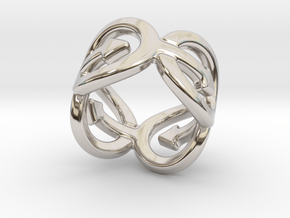 Coming Out Ring 21 – Italian Size 21 in Rhodium Plated Brass