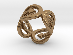 Coming Out Ring 22 – Italian Size 22 in Natural Brass