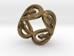 Coming Out Ring 22 – Italian Size 22 in Natural Bronze