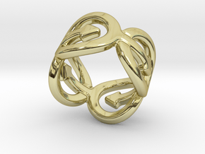 Coming Out Ring 22 – Italian Size 22 in 18k Gold Plated Brass