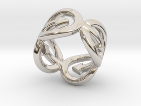 Coming Out Ring 22 – Italian Size 22 in Rhodium Plated Brass