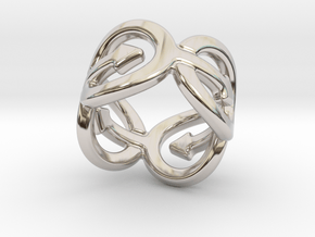 Coming Out Ring 23 – Italian Size 23 in Rhodium Plated Brass