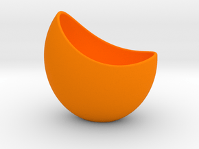 Capsule Planter Pot (small) in Orange Processed Versatile Plastic