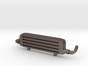 Front Mount Intercooler for Hot Wheels Cars in Polished Bronzed Silver Steel