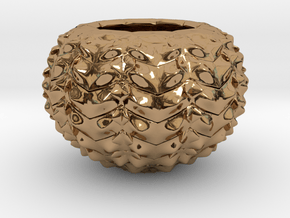 Hard Shred Cup/Vase/Sculpture in Polished Brass
