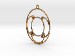 Oval Pendant in Polished Brass