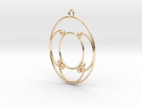 Oval Pendant in 14K Yellow Gold