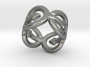 Coming Out Ring 24 – Italian Size 24 in Natural Silver
