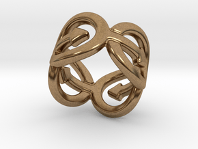 Coming Out Ring 24 – Italian Size 24 in Natural Brass