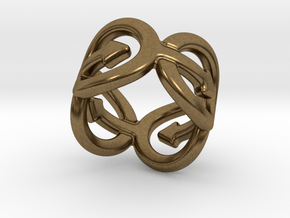 Coming Out Ring 24 – Italian Size 24 in Natural Bronze