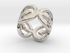 Coming Out Ring 24 – Italian Size 24 in Rhodium Plated Brass